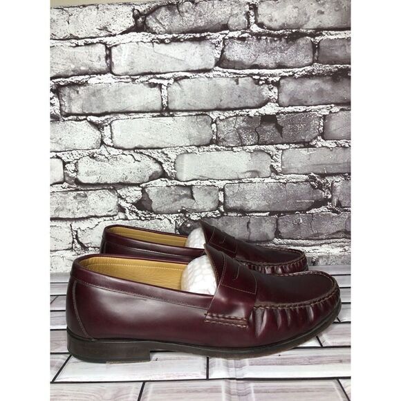 Jack Erwin Charlie Burgundy Leather Penny Loafers Dress Shoes Men Sz 9.5 US/43EU main image 13